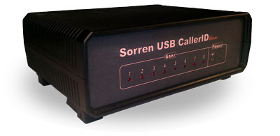 دستگاه کالر آیدی سورن - Sorren USB CallerID - مدل 8 خط - کالر آی دی